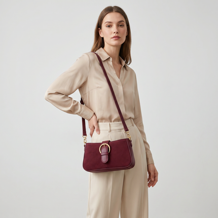 Dames Schoudertas met Gespdetail